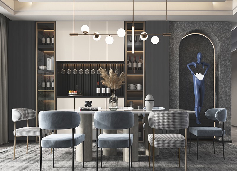 Stylish Dining Room Cabinet-1