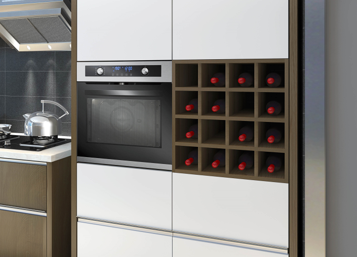 Modular Melamine Kitchen Cabinets