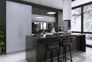 Suvremeni kuhinjski ormarić sa sjajem od UV sjaja