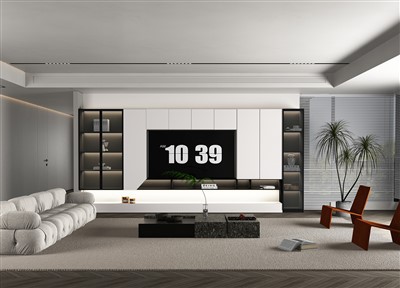 Bijeli ormari za dnevni boravak